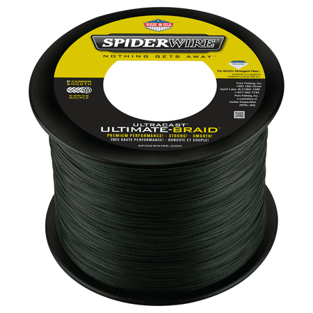 SpiderWire Superline Ultracast Braid, Moss Green, 15lb Fishing Line