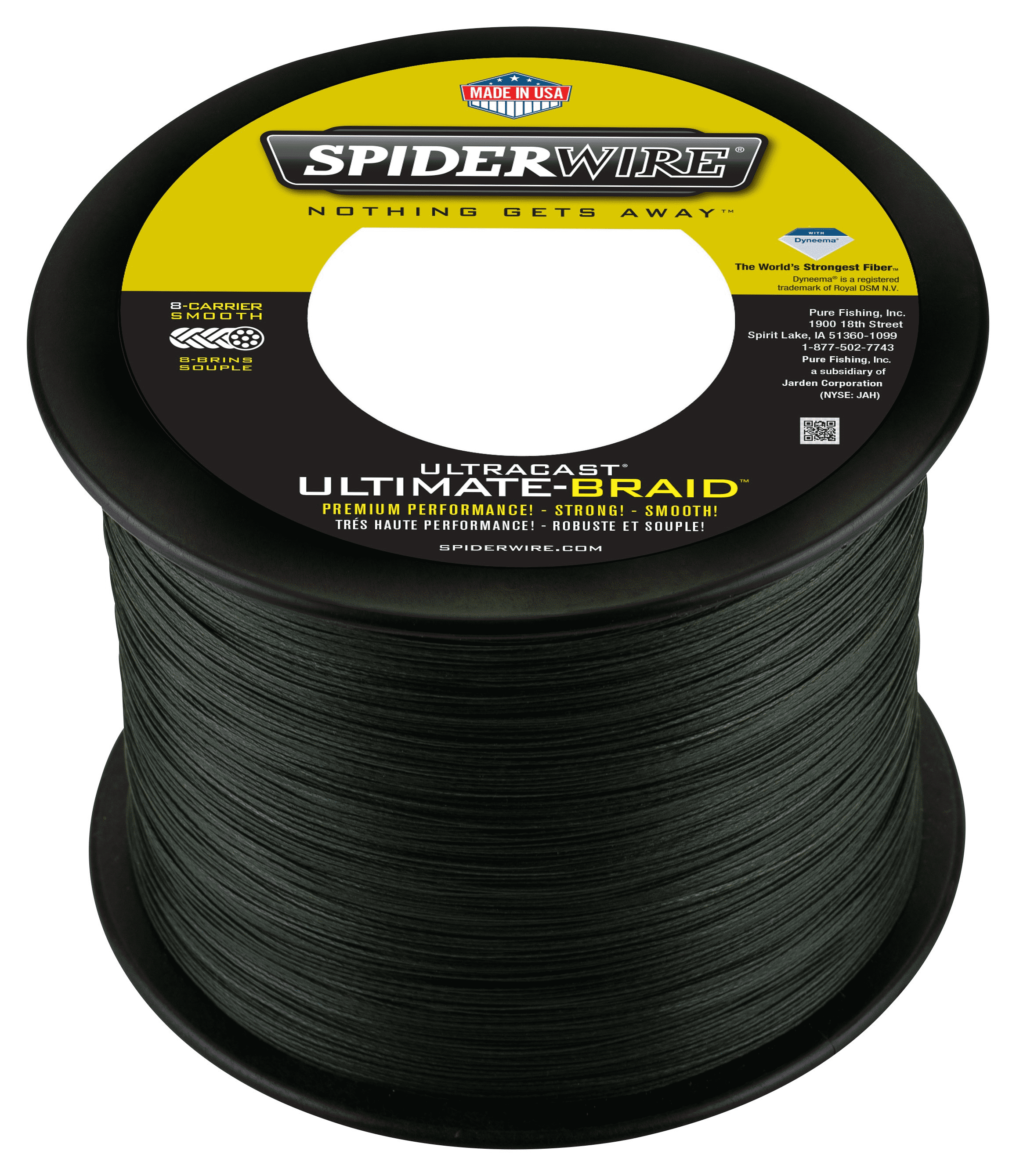 SpiderWire Superline Ultracast Braid, Moss Green, 65lb Fishing Line