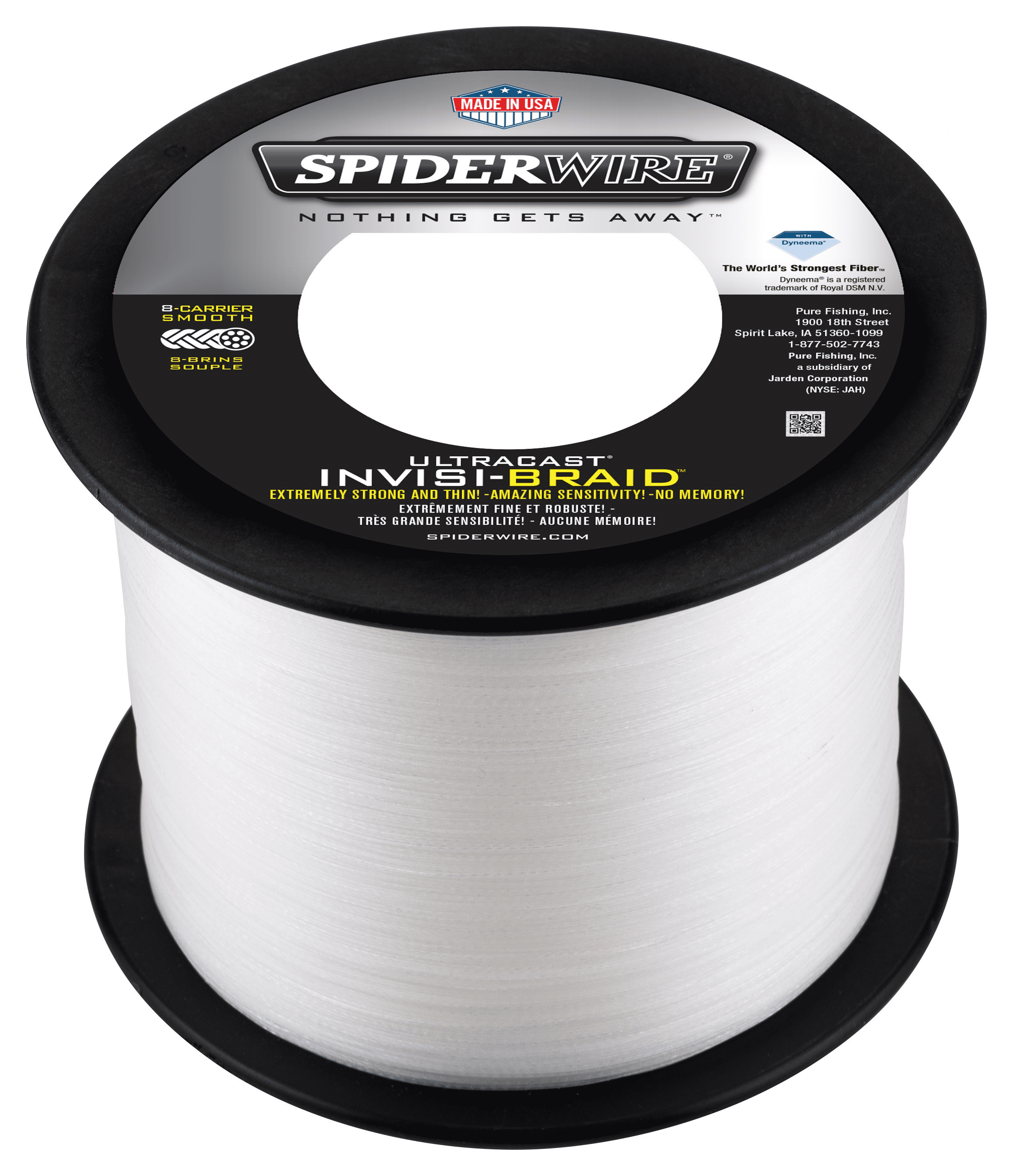 Spiderwire Superline Ultracast Braid, Translucent, 100lb Fishing Line, Size: 2188yd | 2000M