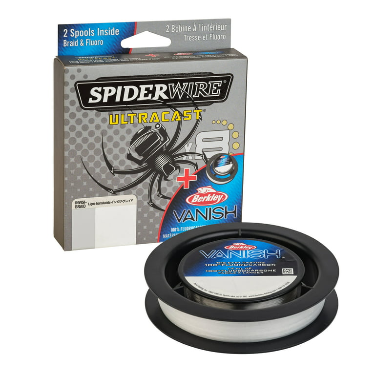SpiderWire Ultracast Invisi-Braid, Translucent, 20lb Fishing Line