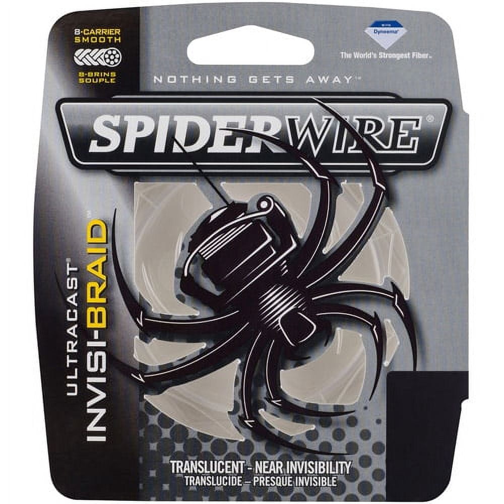 SpiderWire Ultracast® Invisi-Braid™ Superline, Translucent, 15lb Line ...