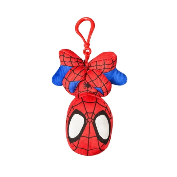 Spiderhero Plush Keychain Collection - Spider Verse Character Soft Stuffed Bag Hanging Accessories,Superhero Theme Mini Doll Gift