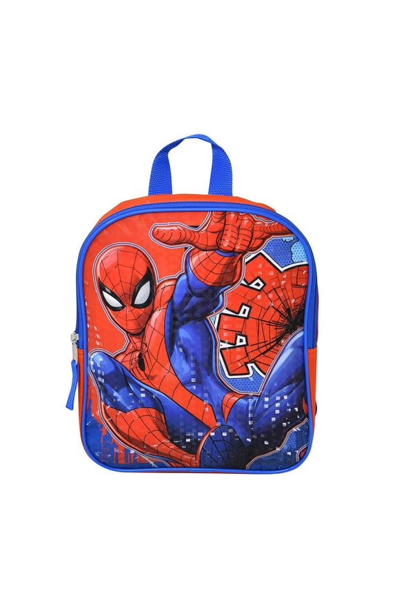 Fast Forward Spiderman 10 Inch Small Mini Backpack for Boys, Lightweight Toddler Backpack for School
