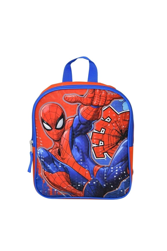 Fast Forward Spiderman 10 Inch Small Mini Backpack for Boys, Lightweight Toddler Backpack for School