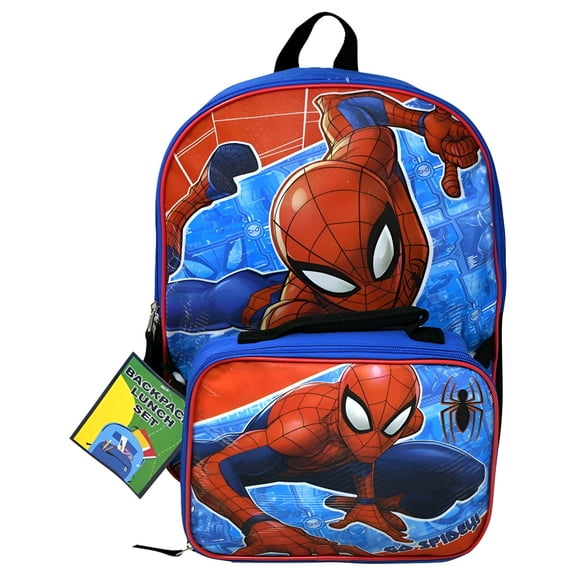 Spiderman 16" Backpack with Lunch Bag