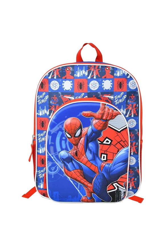 Marvel Spider-Man 16" School Backpack with 1 Front Pocket for Boys