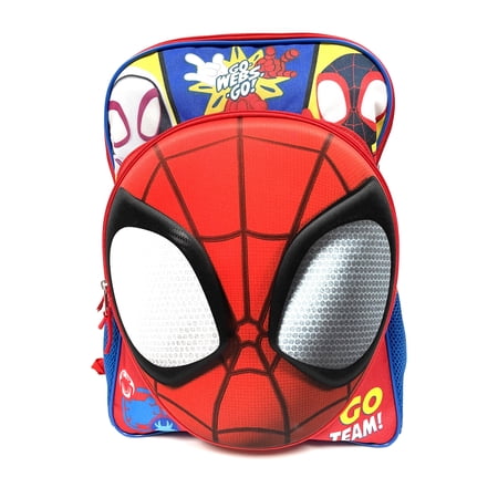 Spiderman 16" School backpack 3D molded front pocket