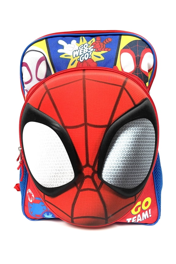 Spiderman 16" School backpack 3D molded front pocket
