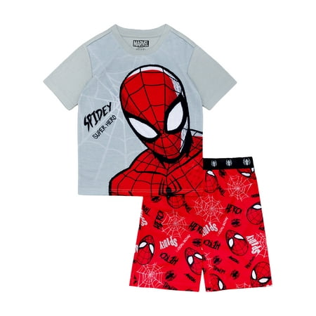 Spiderman 2-Piece Short Sleeve and Short Pajama Set, 4-12