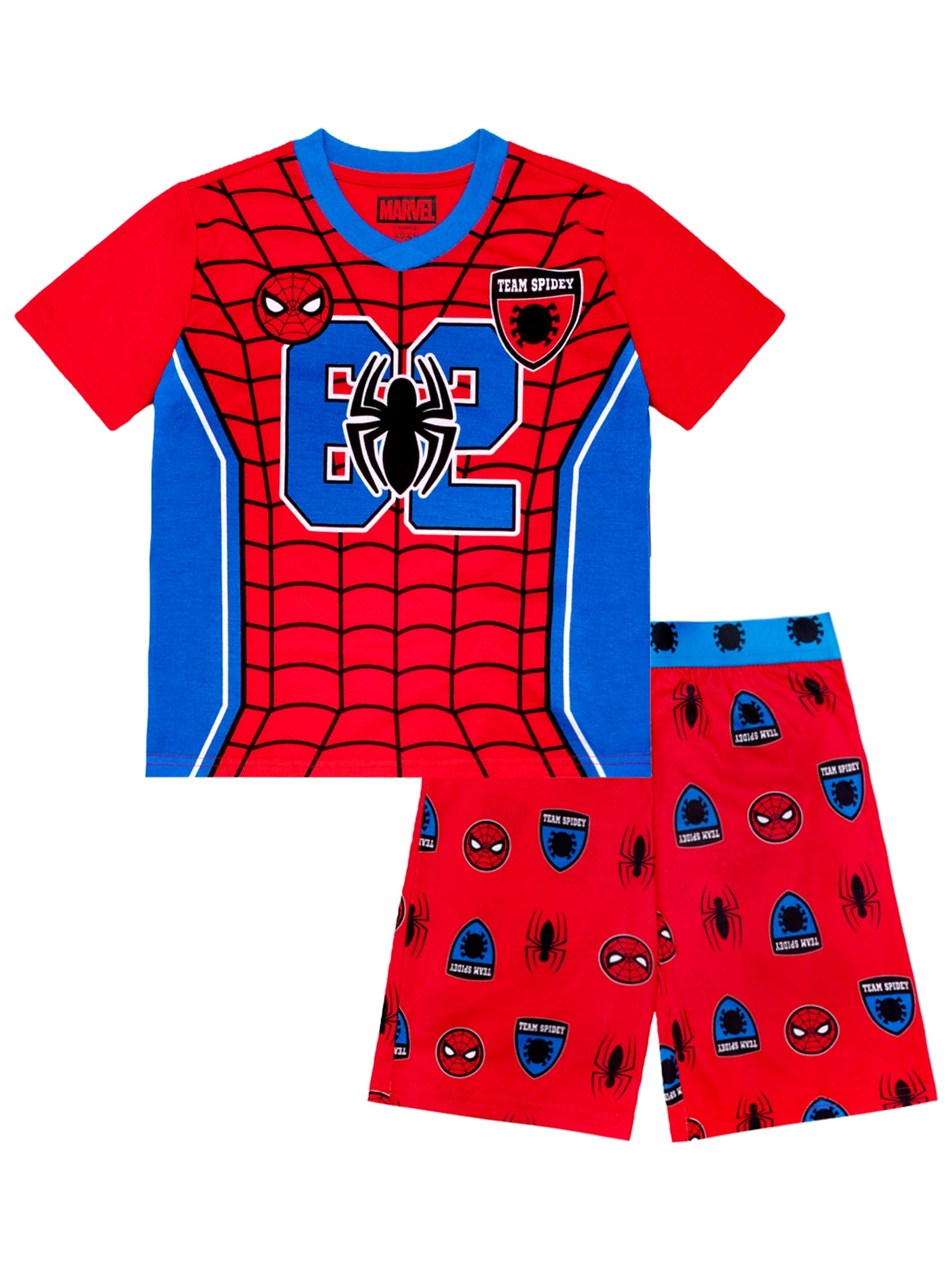 Spiderman 2-Piece Short Sleeve and Short Pajama Set, 4-12