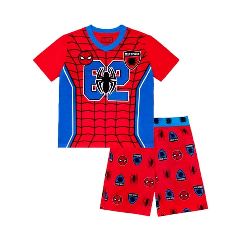 Spiderman 2-Piece Short Sleeve and Short Pajama Set, 4-12