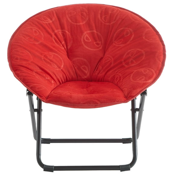 Spiderman, 23" Kids' License Embossed Saucer Chair , Red