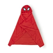 Spiderman Kids Hooded Silk Touch Throw Blanket, Polyester Faux Fur, Red, Marvel, 54" x 40"