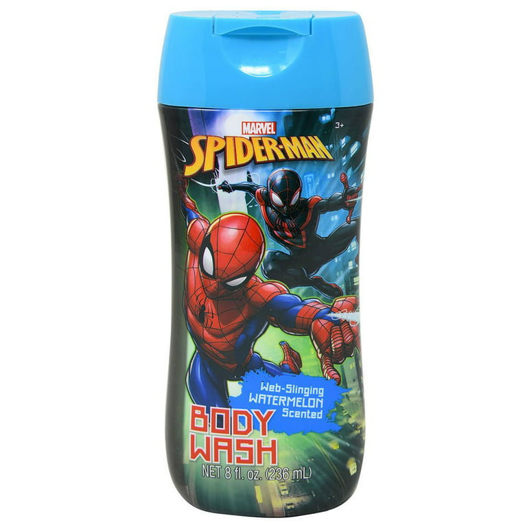 Spiderman 8oz Body Wash in a Bottle, Parabens Free, Non Toxic