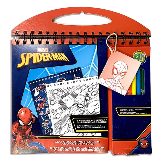 Spiderman Activity Book W/8 Color Pencils