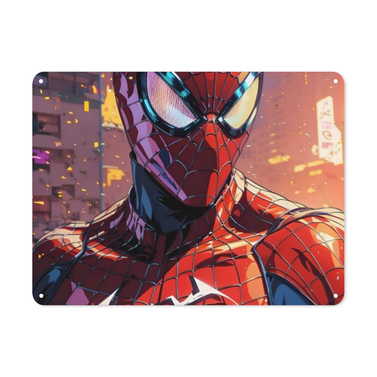Spiderman Anime Metal Poster Metal Sign Home Bar Cafe Farm Room Fun