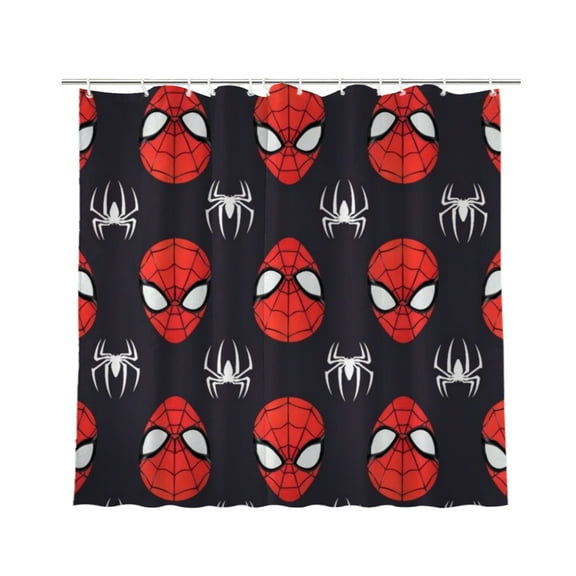 Spiderman Anime Shower Curtain Bathroom Decoration Bath Curtain Waterproof Shower Curtain Home Decor 72  72 inch
