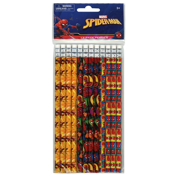 Spiderman Authentic Licensed 24 Wood Pencils Pack