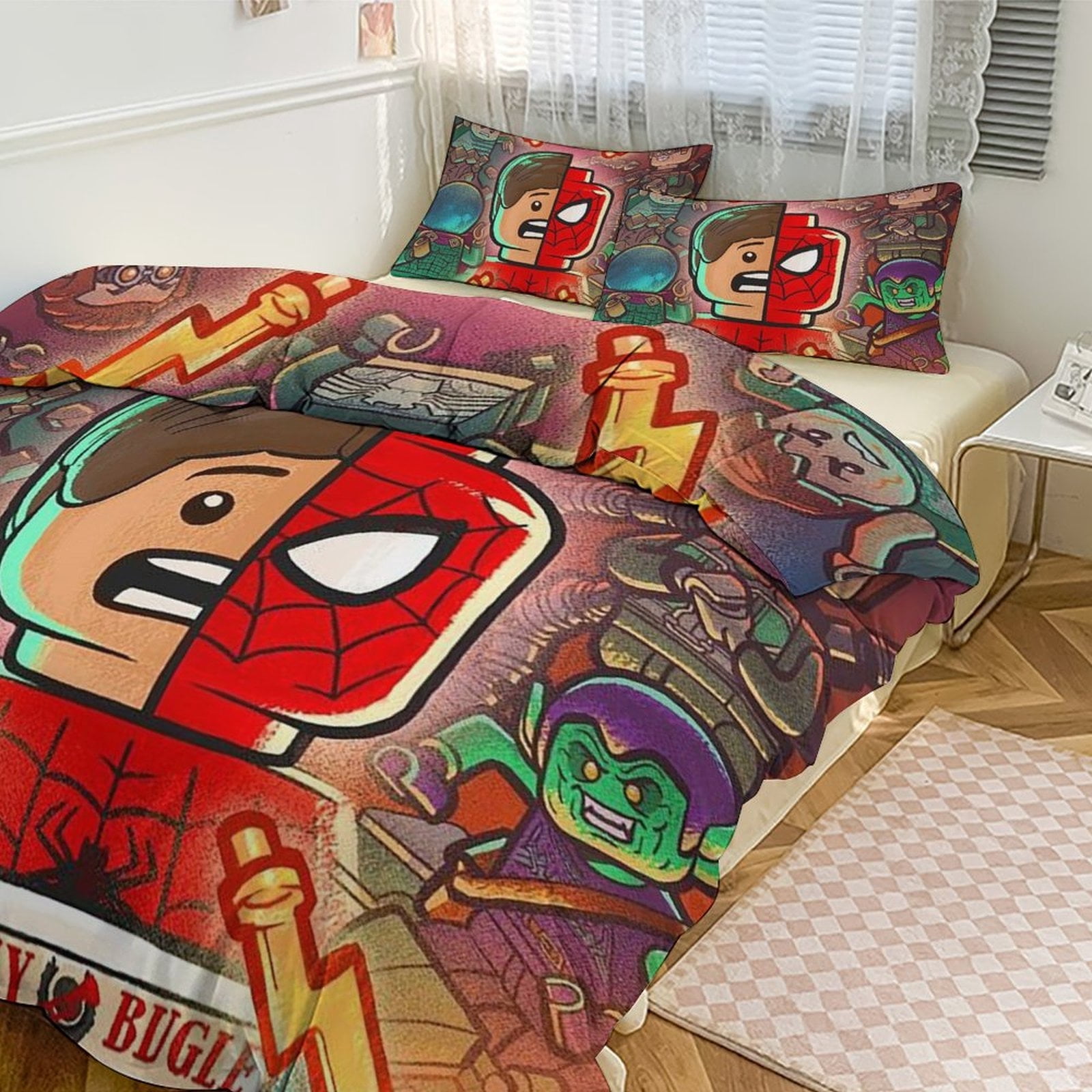 Spiderman Bedding Set for Kids Queen Size Bedding Set Spiderman