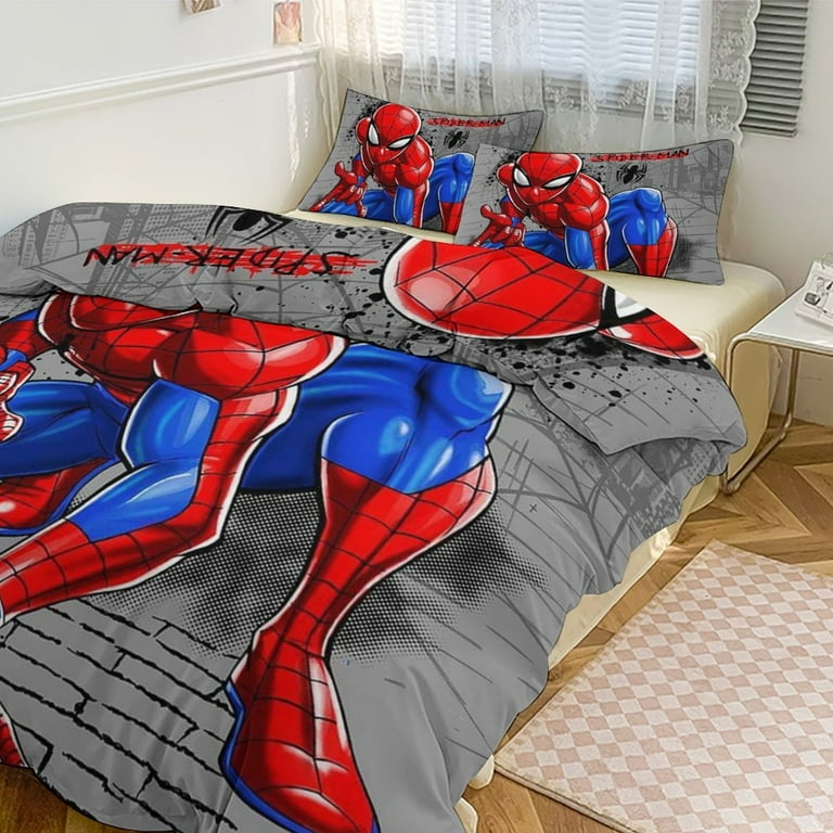 Spiderman Bedding Set for Kids Spiderman Merch for Boys Girls King