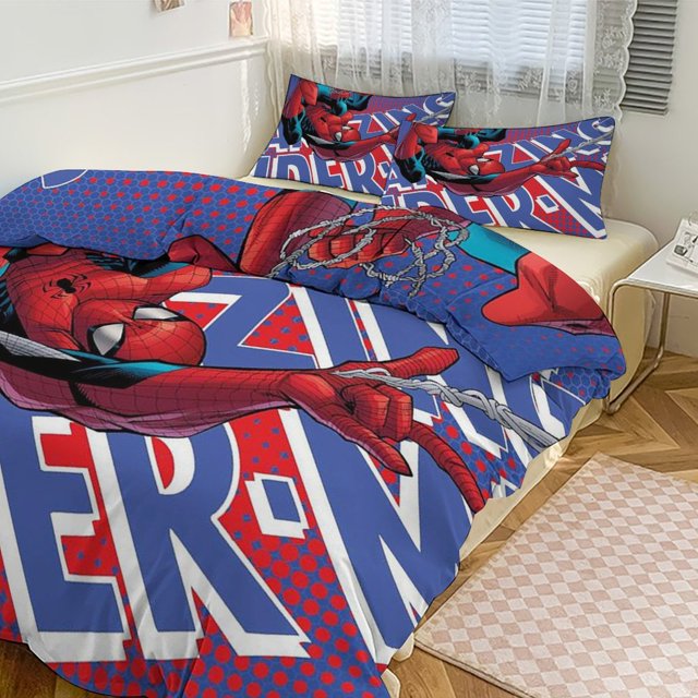 Spiderman Bedding Set for Kids Spiderman Merch for Boys Girls Queen