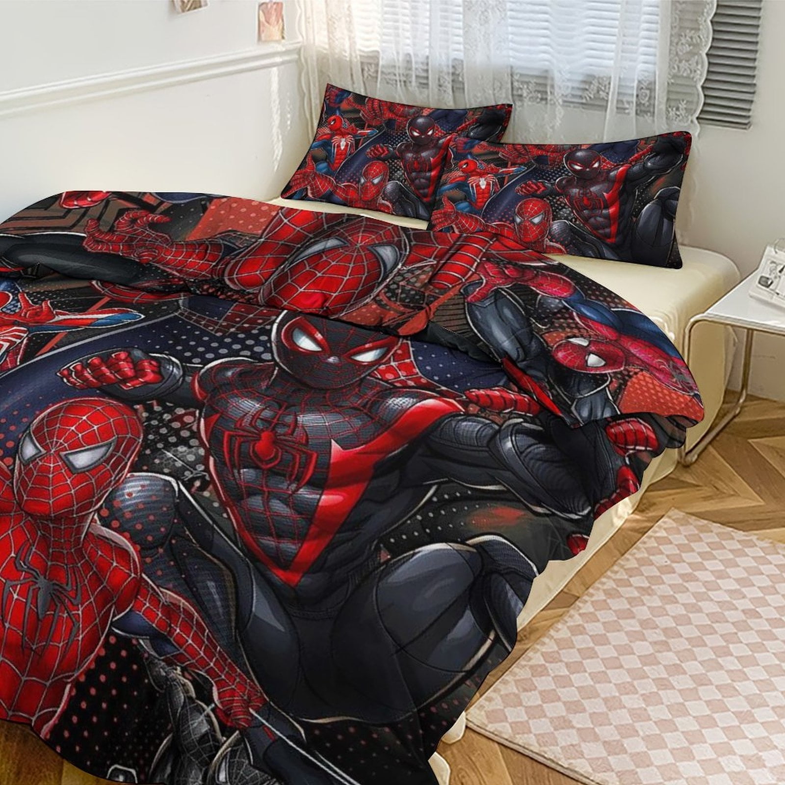 King Size Spiderman Bed In A Bag Spiderman Bedding Sets For Kids