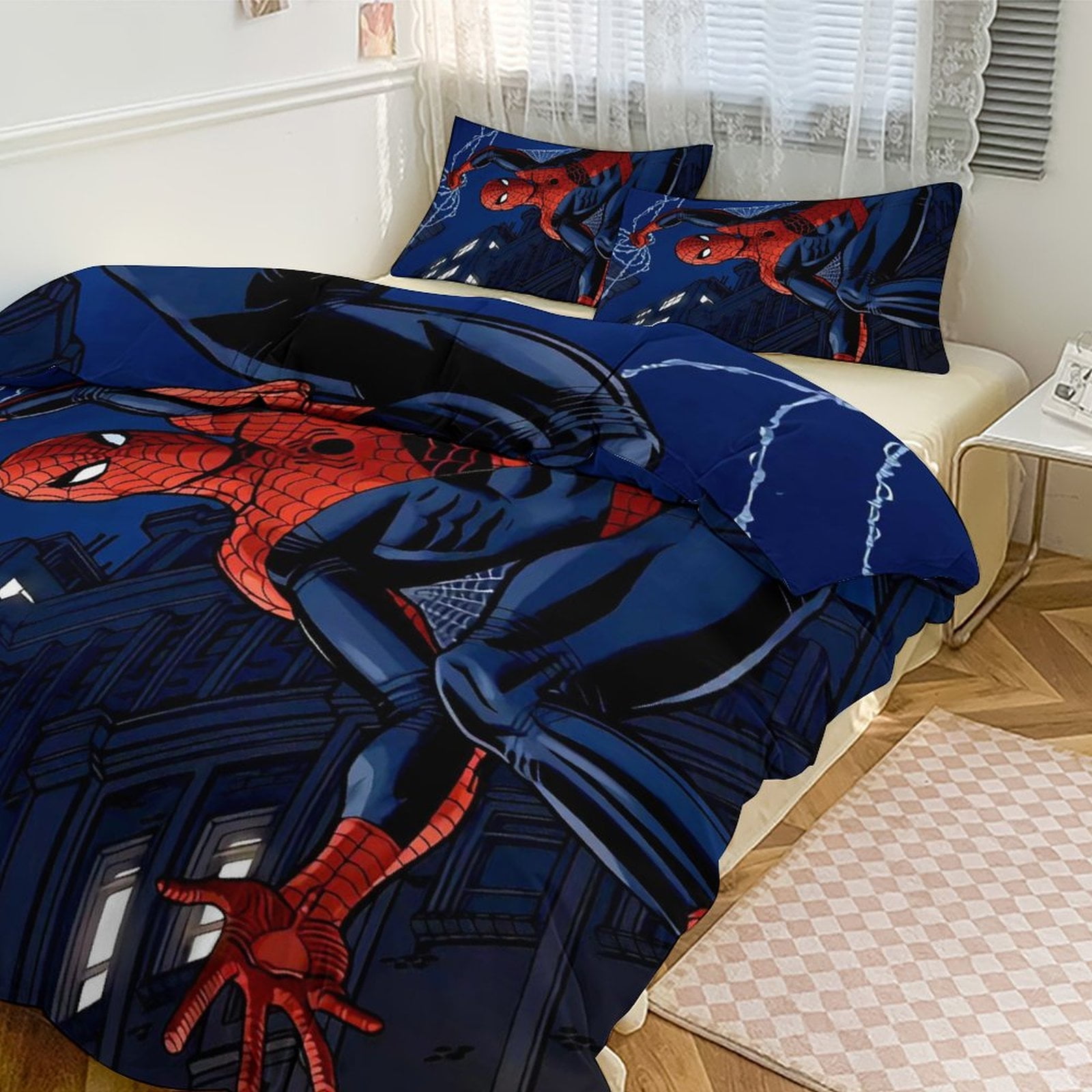 CCYK STAR Spiderman Bedding Set, King Size, 3pcs Comforter