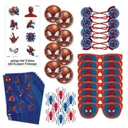 Spiderman Birthday Party Favors for 8 Guests, 48pcs