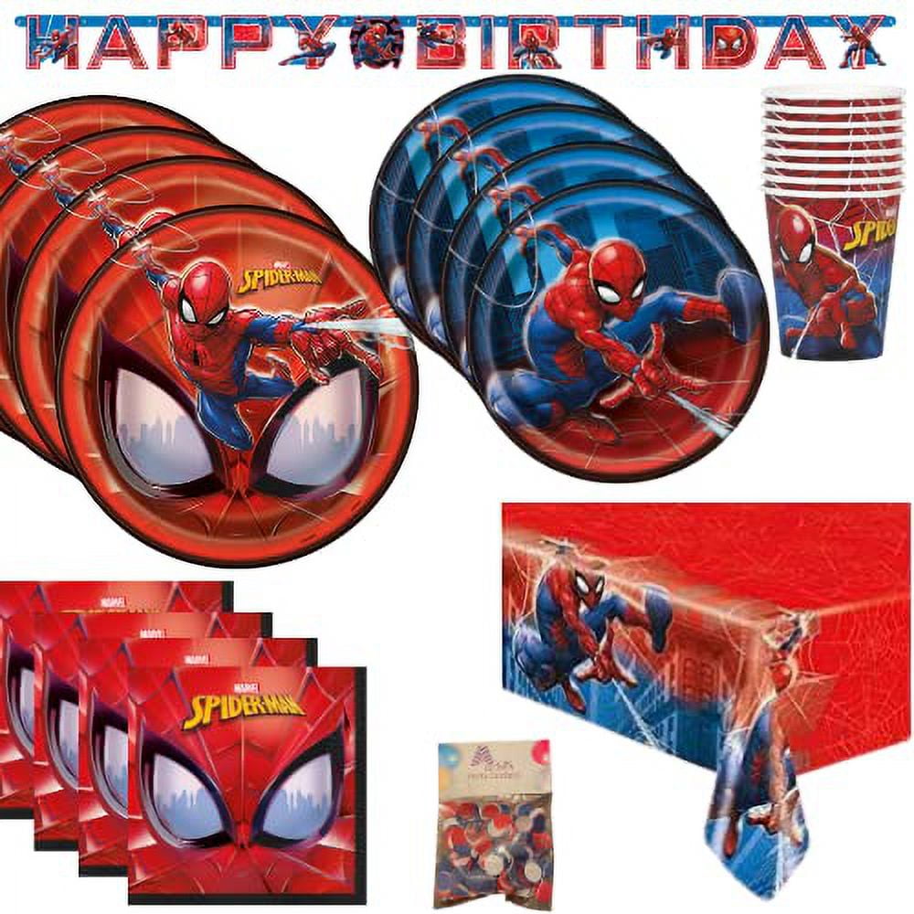 Spiderman Birthday Party Supplies JB28 with enough Spiderman Party