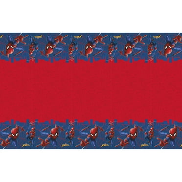 Spiderman Birthday Plastic Party Tablecloth, 84 x 54in