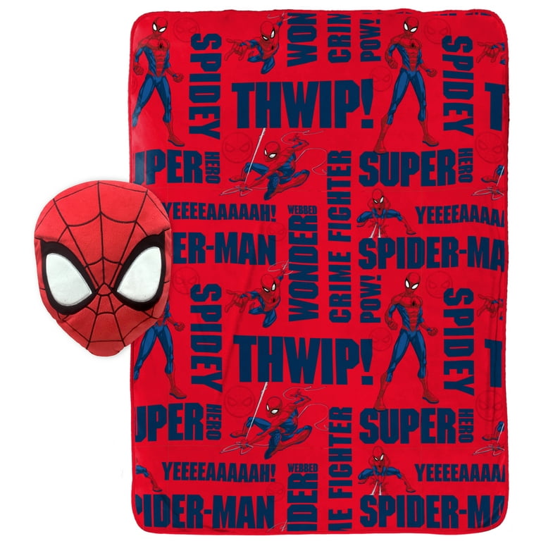 Spiderman Blanket Nogginz Set Walmart