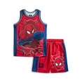 thumbnail image 1 of Spider Man Boys Basketball Jersey and Shorts Set, 2-Piece, Sizes 4-12, 1 of 8