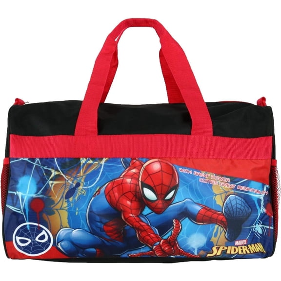 Spiderman Boys 18" Carry-On Duffel Bag Spider Man Superhero Marvel