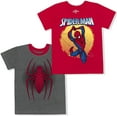 thumbnail image 1 of Spiderman Boys 2 Pack Character Short Sleeve Tees, 4-7, 1 of 5
