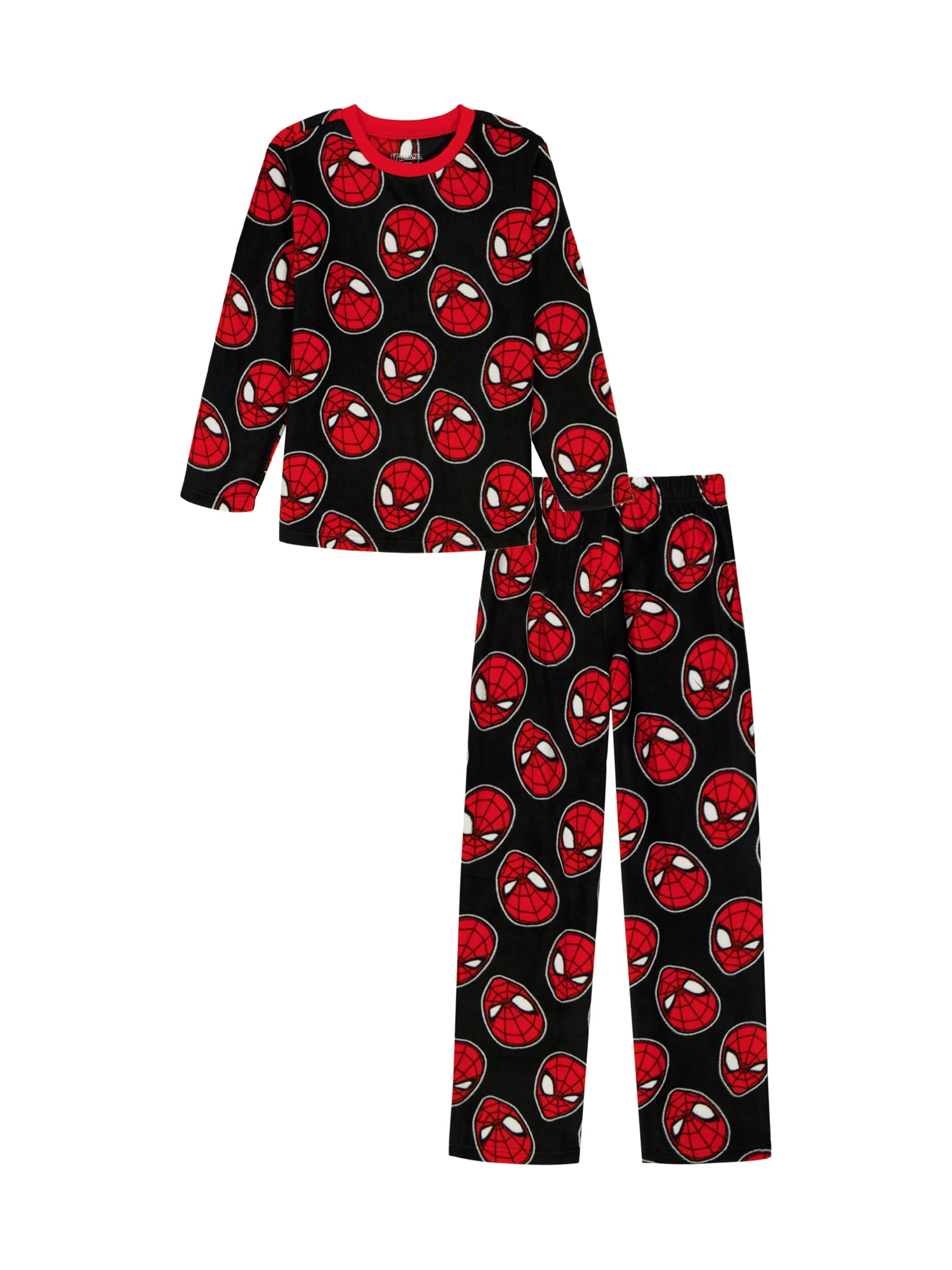 Spider-Man Boys Long Sleeve Top and Pants Pajama Set, 2-Piece, Sizes 4-12
