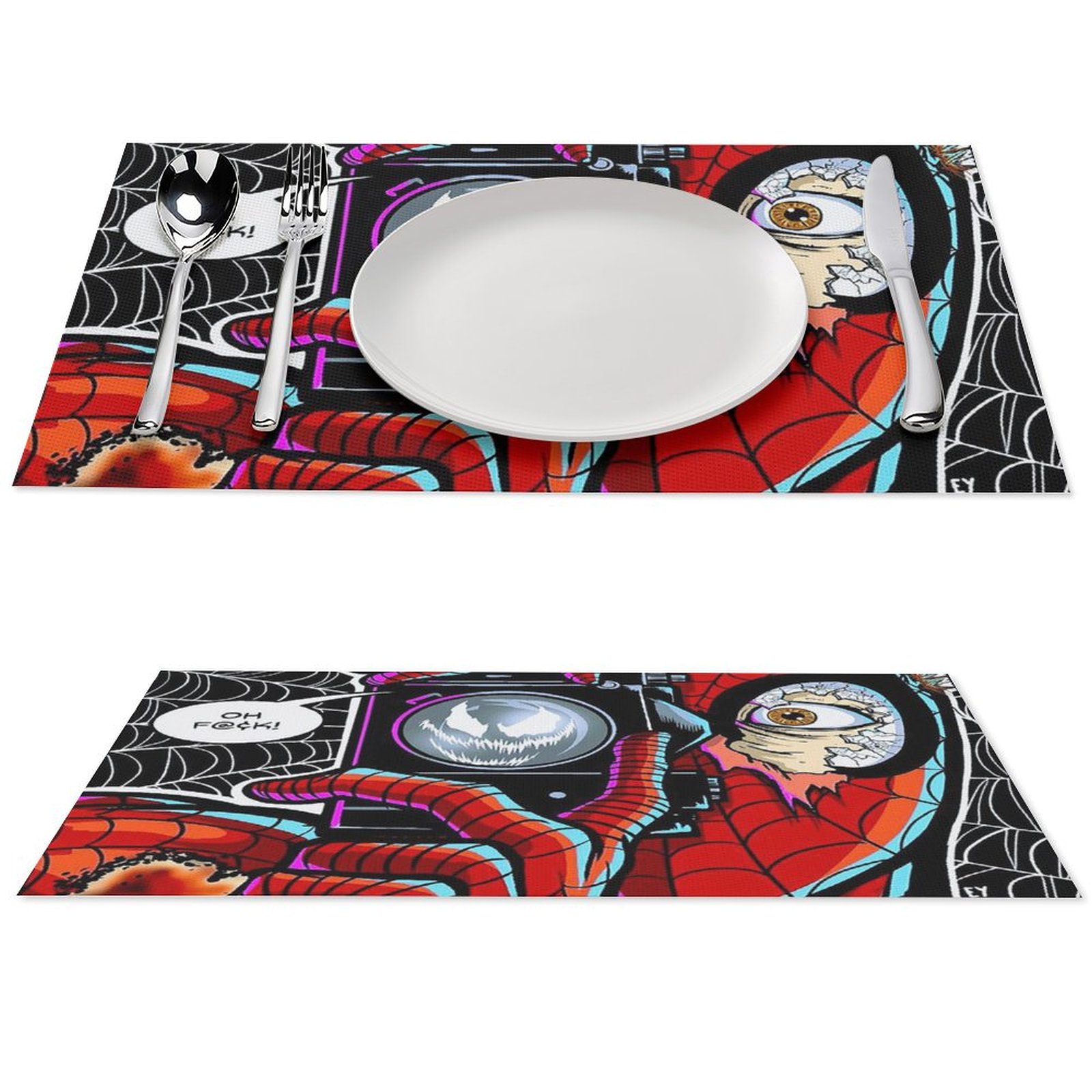 Mantel Individual De Spiderman, 44x30 Cm – De Plástico Suave Antideslizante, Lavable Y Resistente Al Calor, Ideal Para Niños