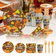 thumbnail image 1 of Lwlmwt Fall Decortations for Home,Thanksgiving Party Supplies Holiday Party Paper Cups Paper Towels Paper Plates Tableware,Gift for Home, 1 of 6
