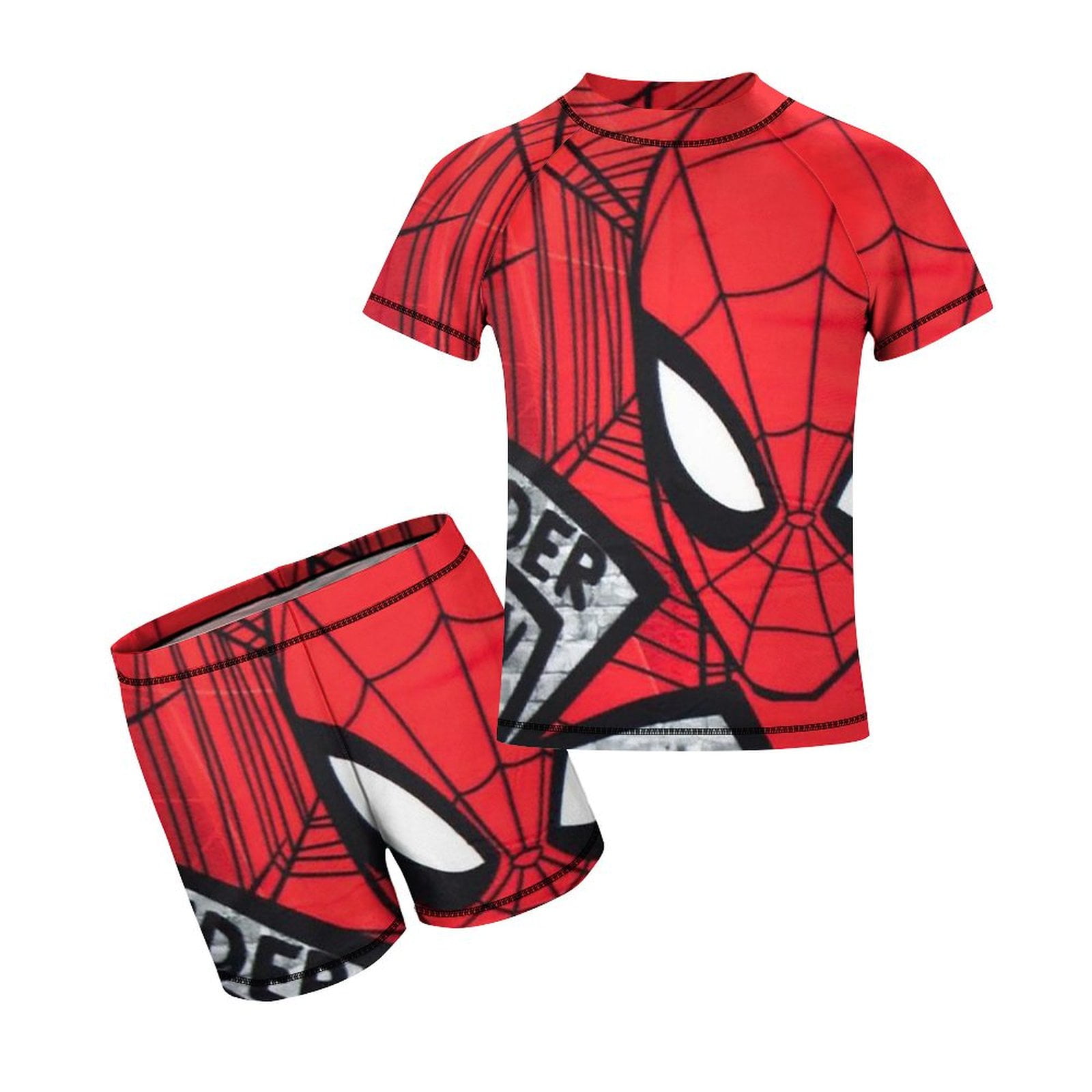 Spiderman Children's Cartoon Swimsuit Set Summer Beach Vacation