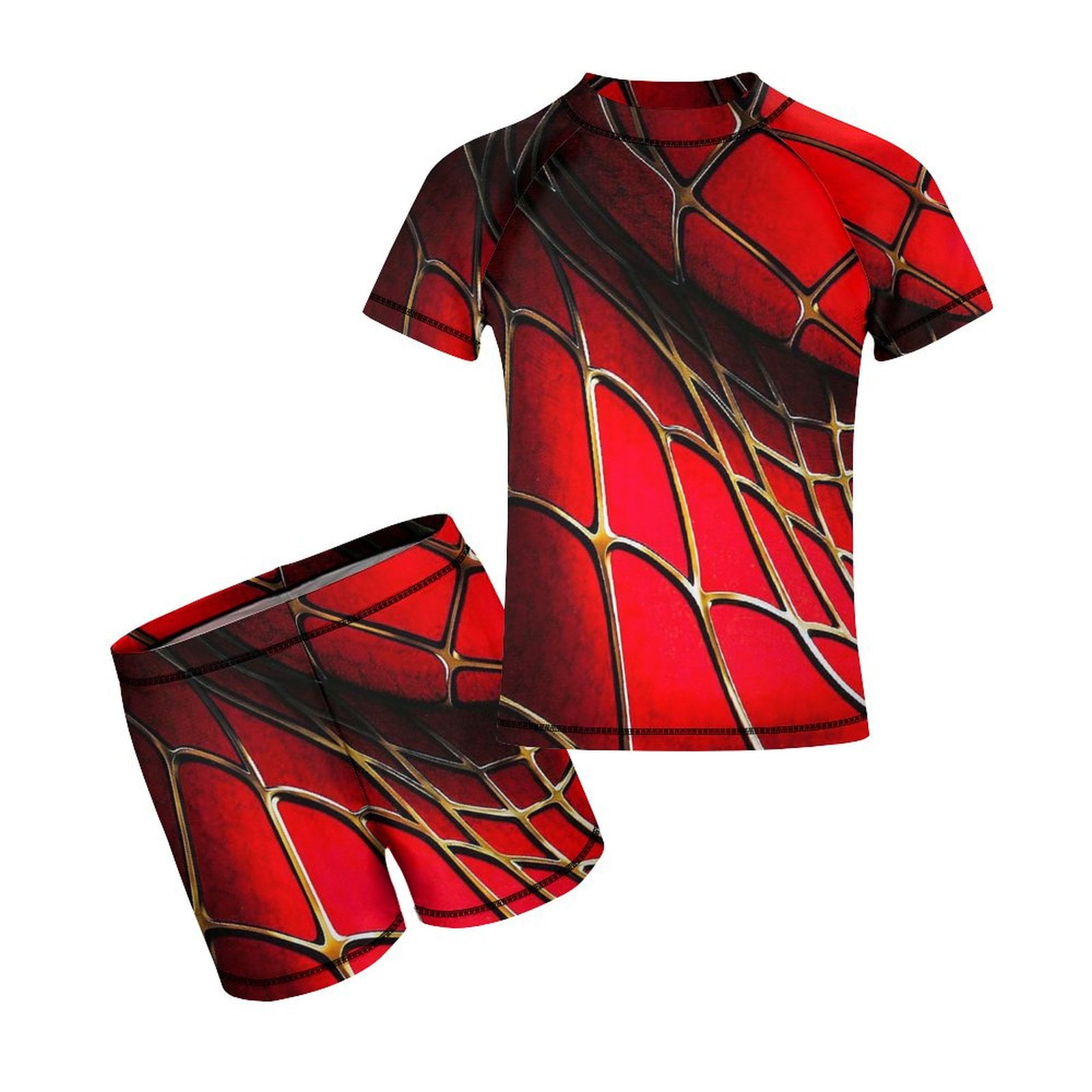 Spiderman Children's Cartoon Swimsuit Set Summer Beach Vacation