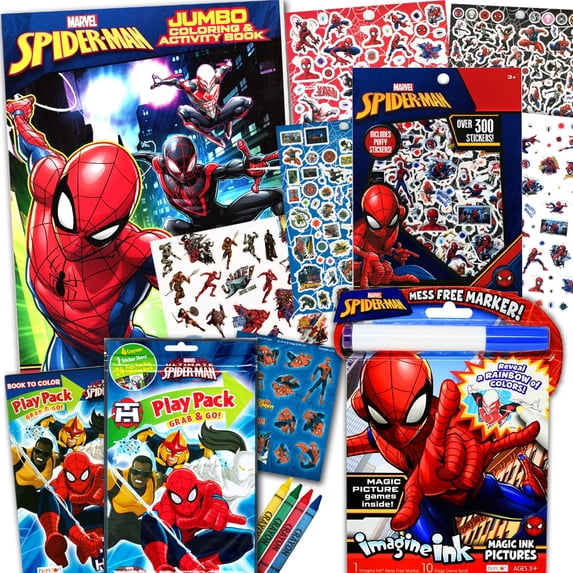 Spiderman Coloring and Activity Book Set - Walmart.com
