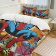Spiderman Comforter Sets Soft Warm Cozy Fluffy Superhero Bedding 3