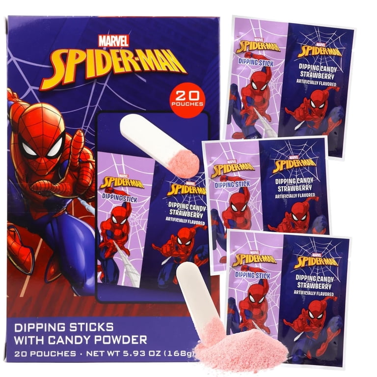 Galerie, Spiderman Dipping Sticks and Powder Candy, 20 Count, 5.93