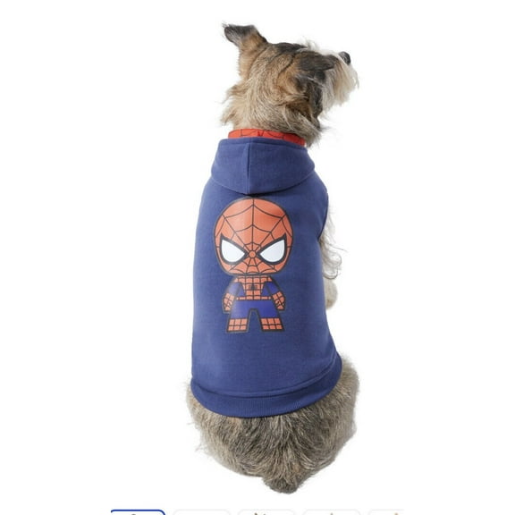 Spiderman Dog Shirt Hoodie Size Large