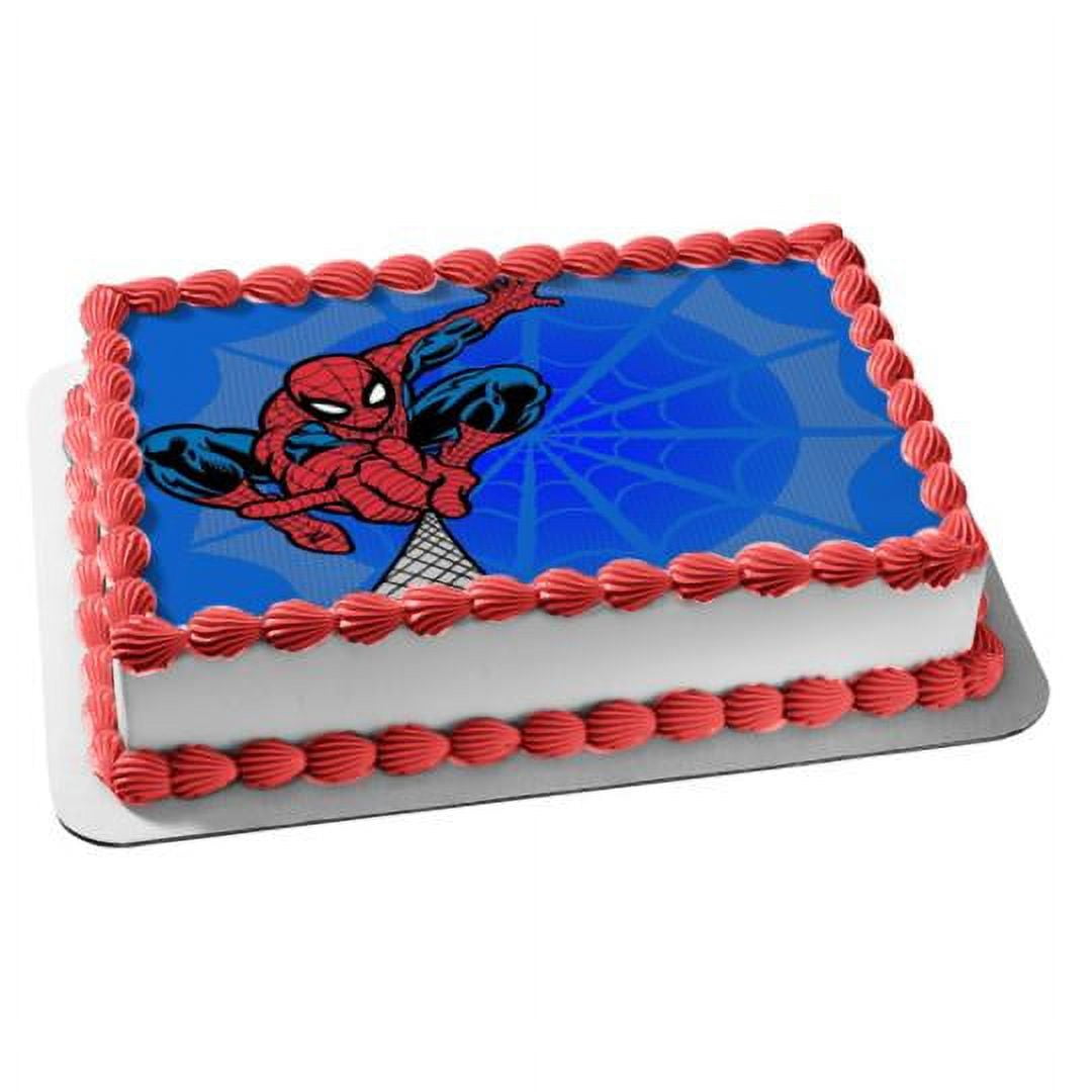 Spiderman Cake Birthday Decorations Toppers Action Figure Party Decoration