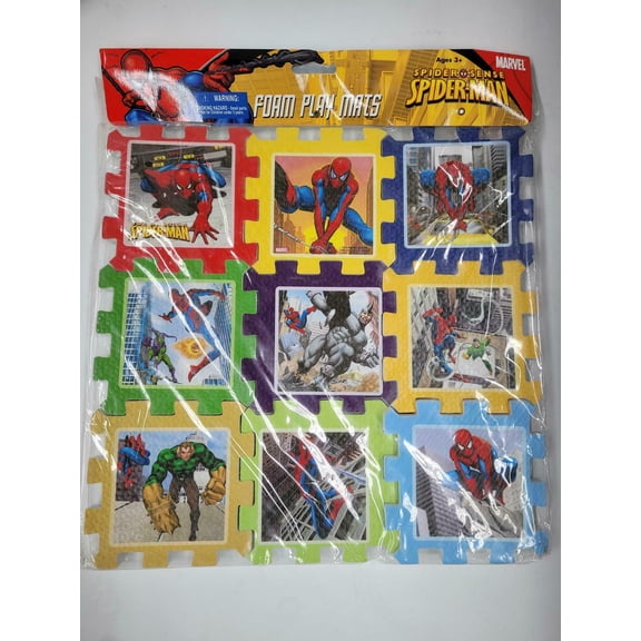 Spiderman Foam Play Mats 9x9 Puzzle