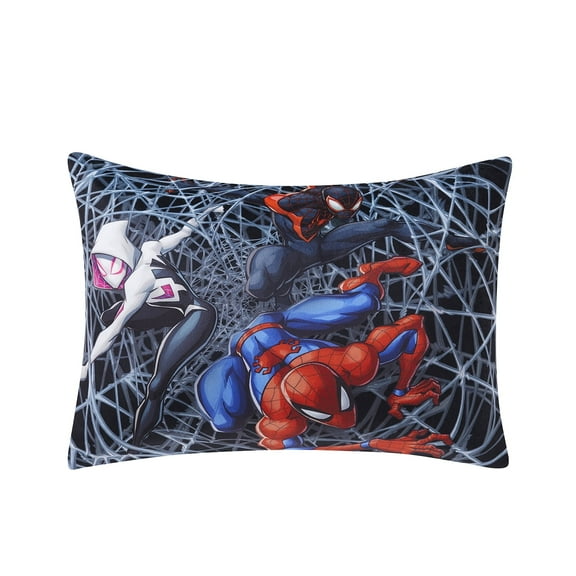 Spiderman & Friends Marvel Kids Bed Pillow w/ Removable Zippered Pillowcase, 20 in x 26 in