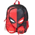 thumbnail image 1 of Spiderman Head Kids Backpack 16" for School Bookbag for Boys ages 3+, with 3 front pockets, 1 of 3