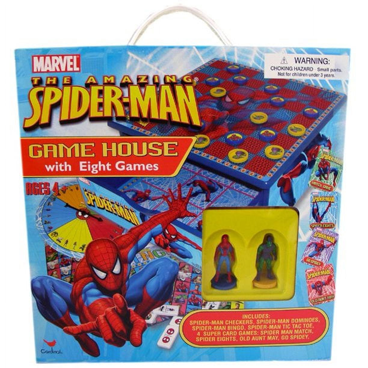 Spiderman Gamehouse with 8 Different Board Games 