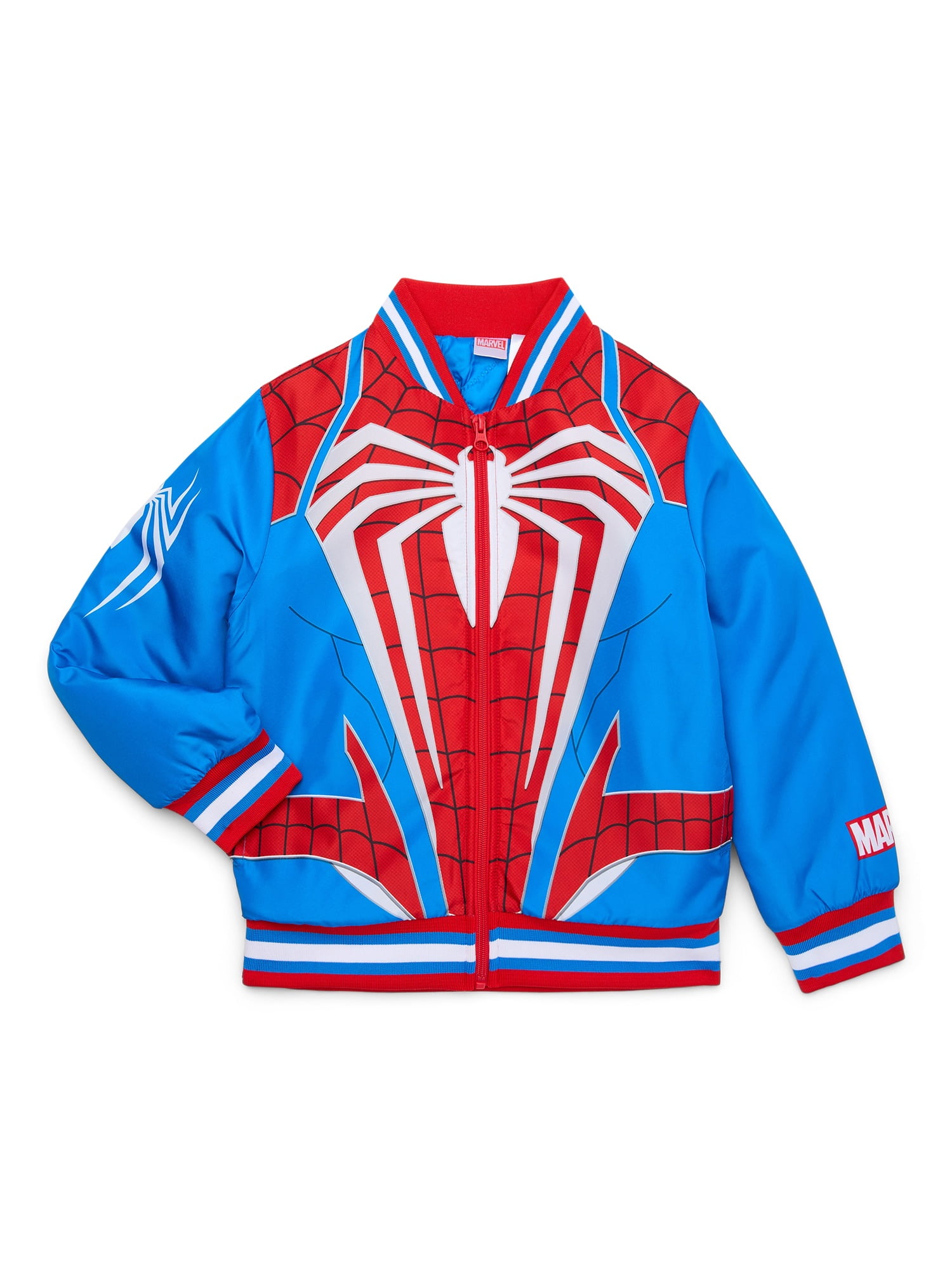 Spiderman Gamerverse Boy s Bomber Jacket Size 4 18 Walmart