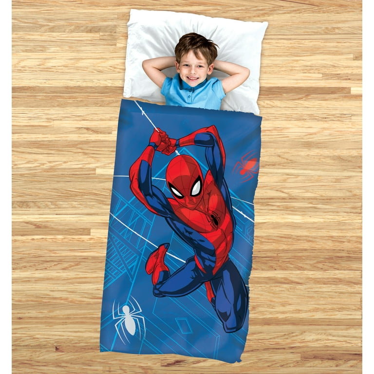 スーパーヒーロー スパイダーマン 子供用 寝袋 スリーピングバッグ USA購入 Amazon.com: Jay Franco Marvel Spiderman 3 Piece Sleepover